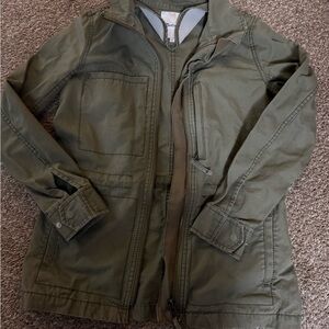 Madewell Olive Green Zip-Up Jacket